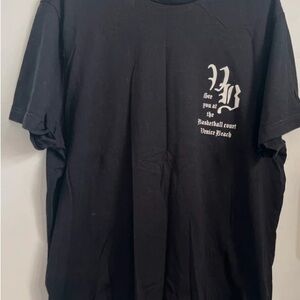 Lucky Brand Black Tee with White Graphic